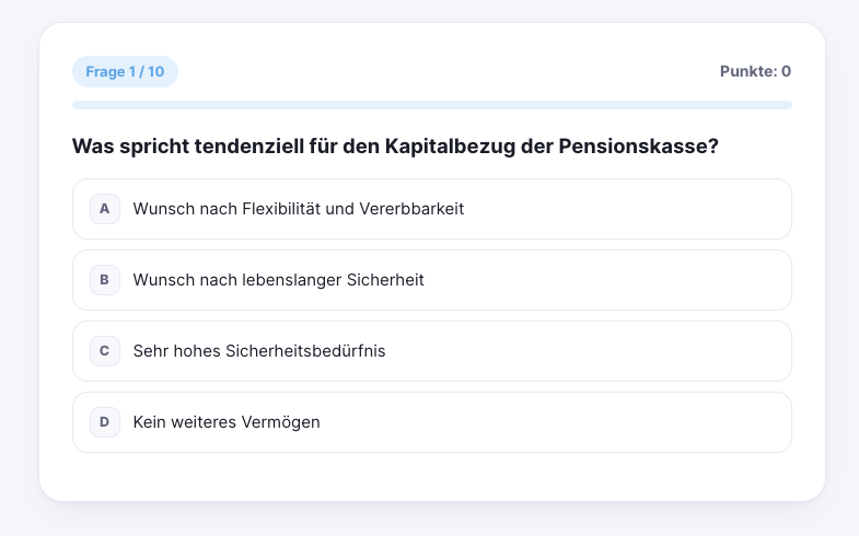 Prüfungsquiz